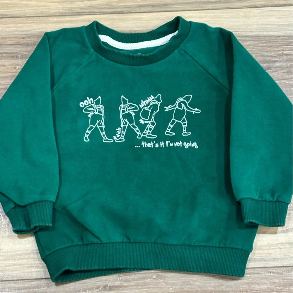 Caden Lane Toddler Boy Girl Grinch Crewneck Sweatshirt Sz 2T EUC